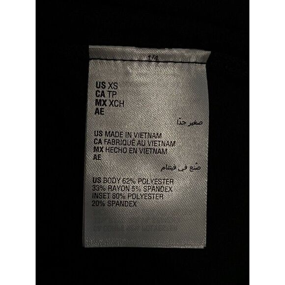 ID Ideology Black Active Mesh Back T-Shirt Women's Extra Small NWT - Picture 8 of 11